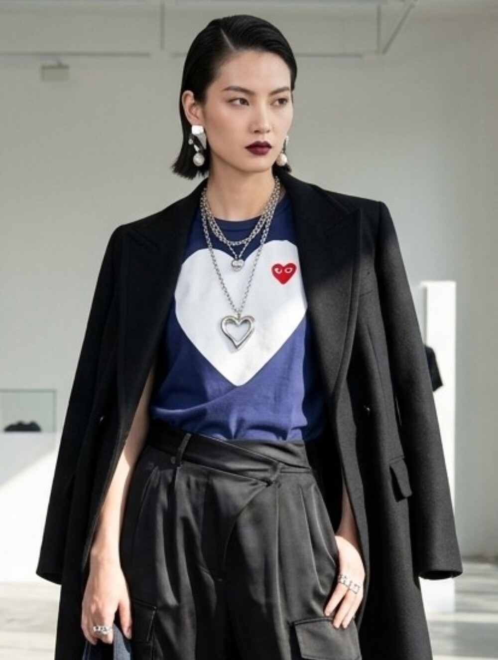 Comme des Garcons Navy Tee
